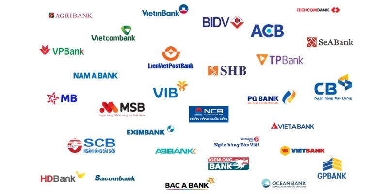 Lựa chọn ngân hàng mà bạn đang dùng và có liên kết với đơn vị